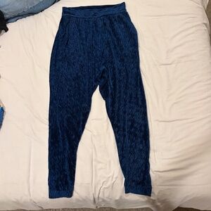 Blue and Black womans flowy pants size Small